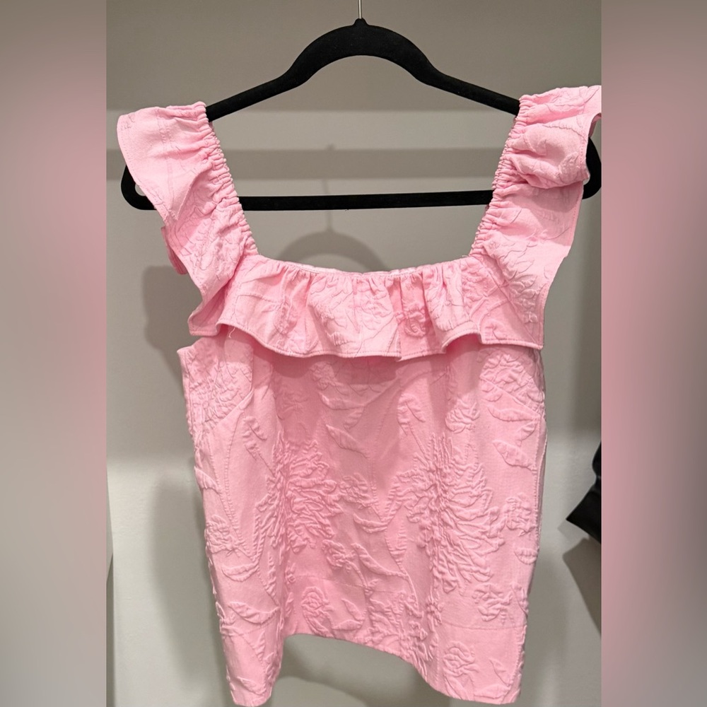 Lilly Pulitzer Pink Ruffle Top